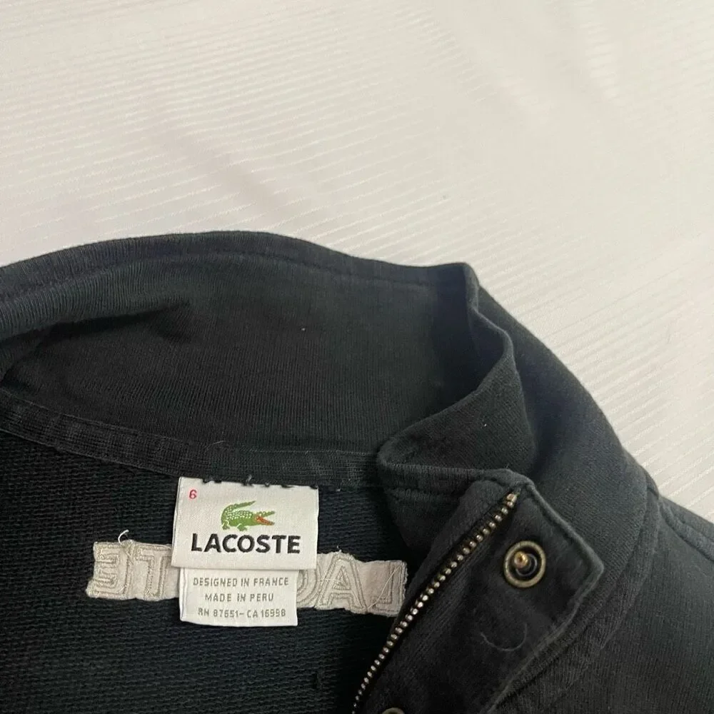 Lacoste Black Sweater Pullover Size 6 US XL